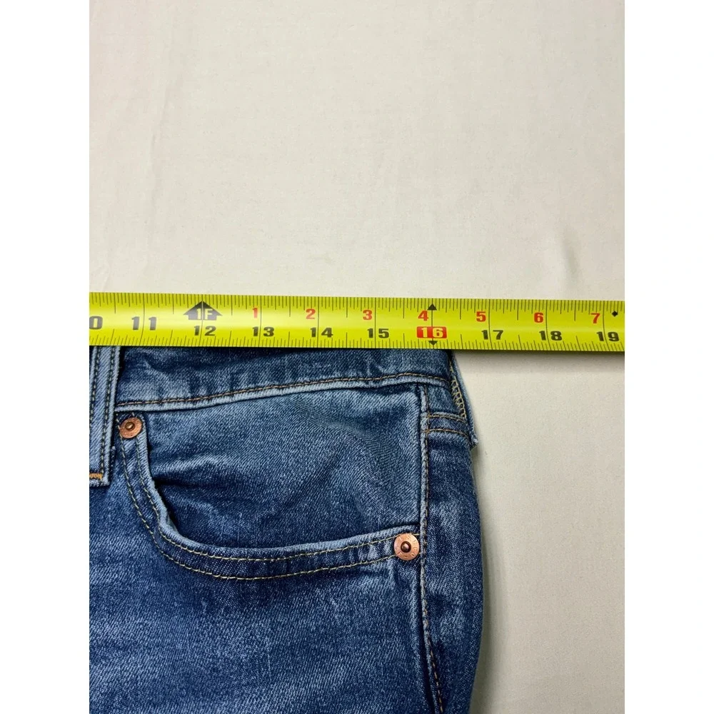Levis Premium Big E 512 Slim Taper Blue Jeans Mens 33x28 Medium Wash Stretch‎
